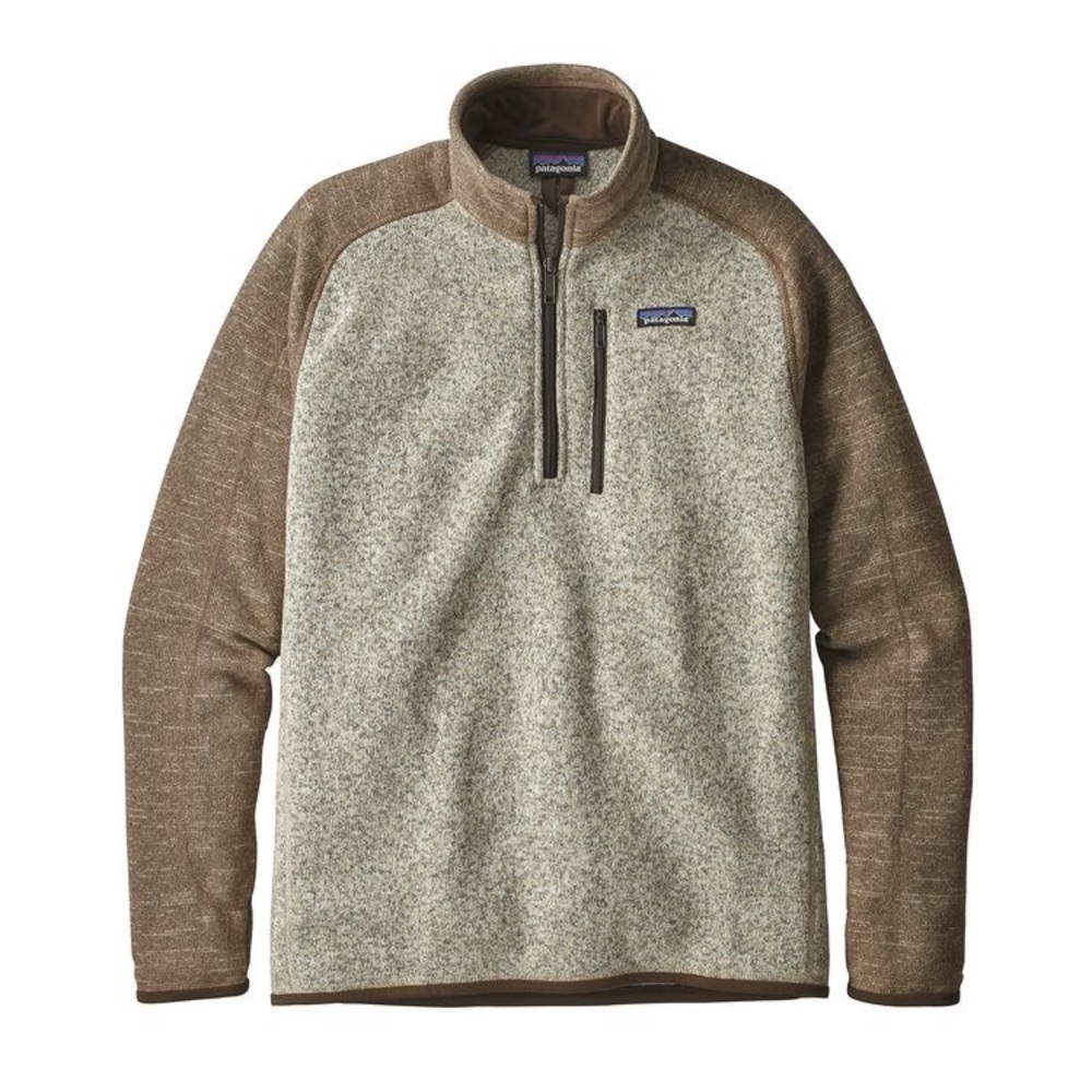 Patagonia Better Sweater Quarter Zip Bleached Stone / Pale Khaki M